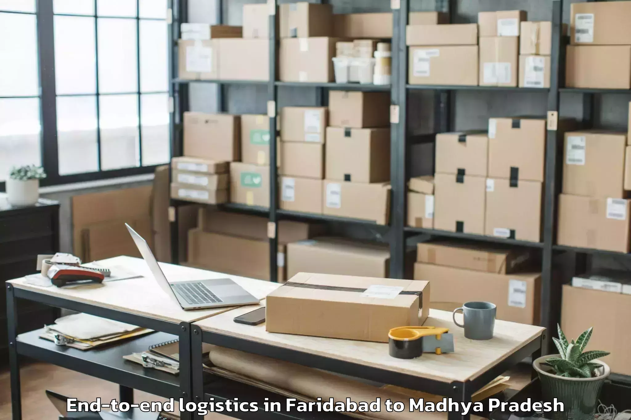 Leading Faridabad to Madhya Pradesh End To End Logistics Provider